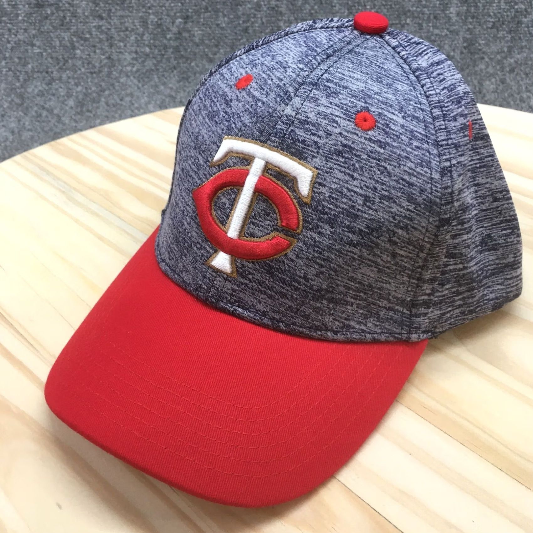 Twins Melonwear Minnesota Twins Baseball Hat Mens Blue OS Adjustable Embroidered Logo Size ONE SIZE - 2 Thumbnail