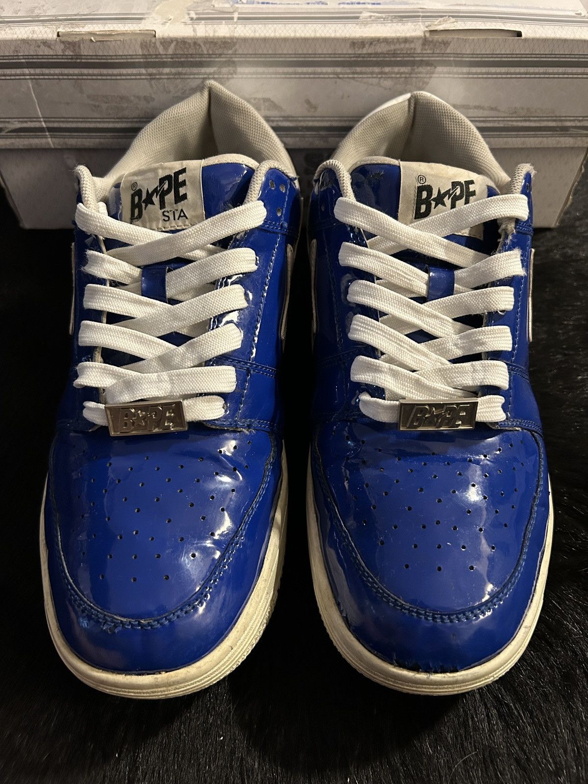 Bape Bapesta ”Blue Patent” Size US 9.5 / EU 42-43 - 5 Thumbnail