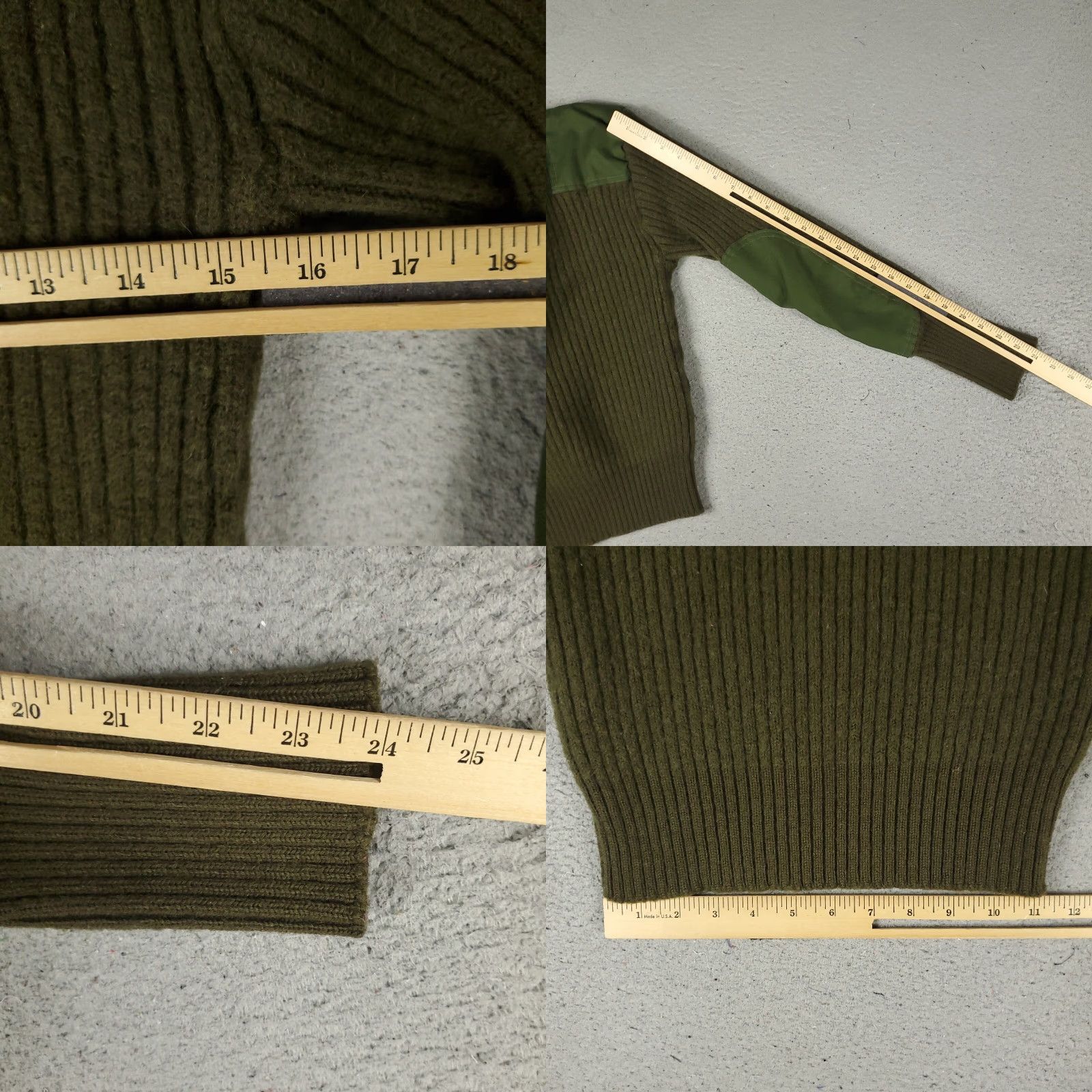 Vintage VINTAGE DSCP Valor Collection Sweater Men 38 Green Wool Pullover Crew Neck All Seasons Size US M / EU 48-50 / 2 - 8 Thumbnail