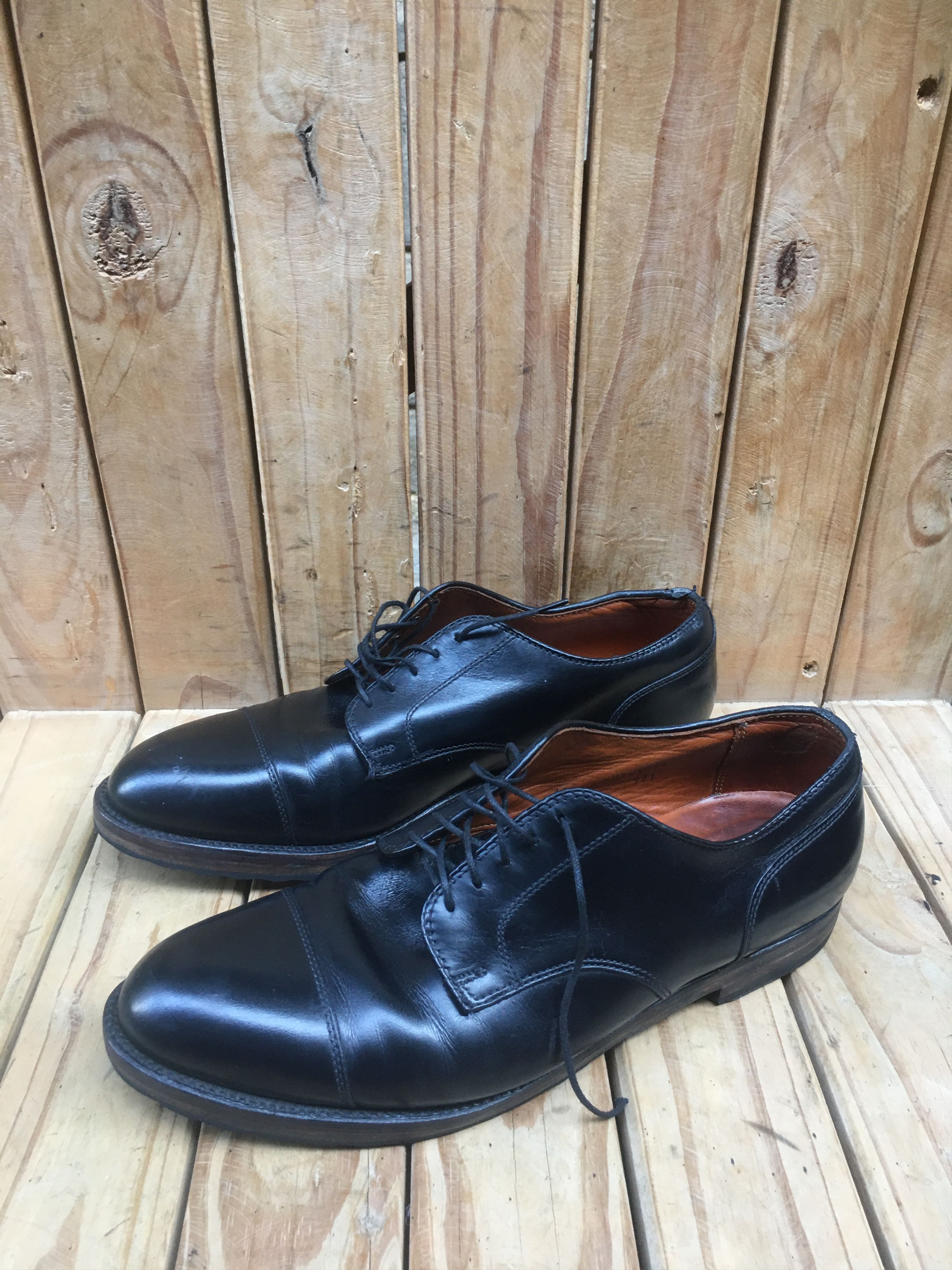 Alden Alden 971 captoe black leather dress shoes UK 9 B/D Size US 10 / EU 43 - 19 Thumbnail