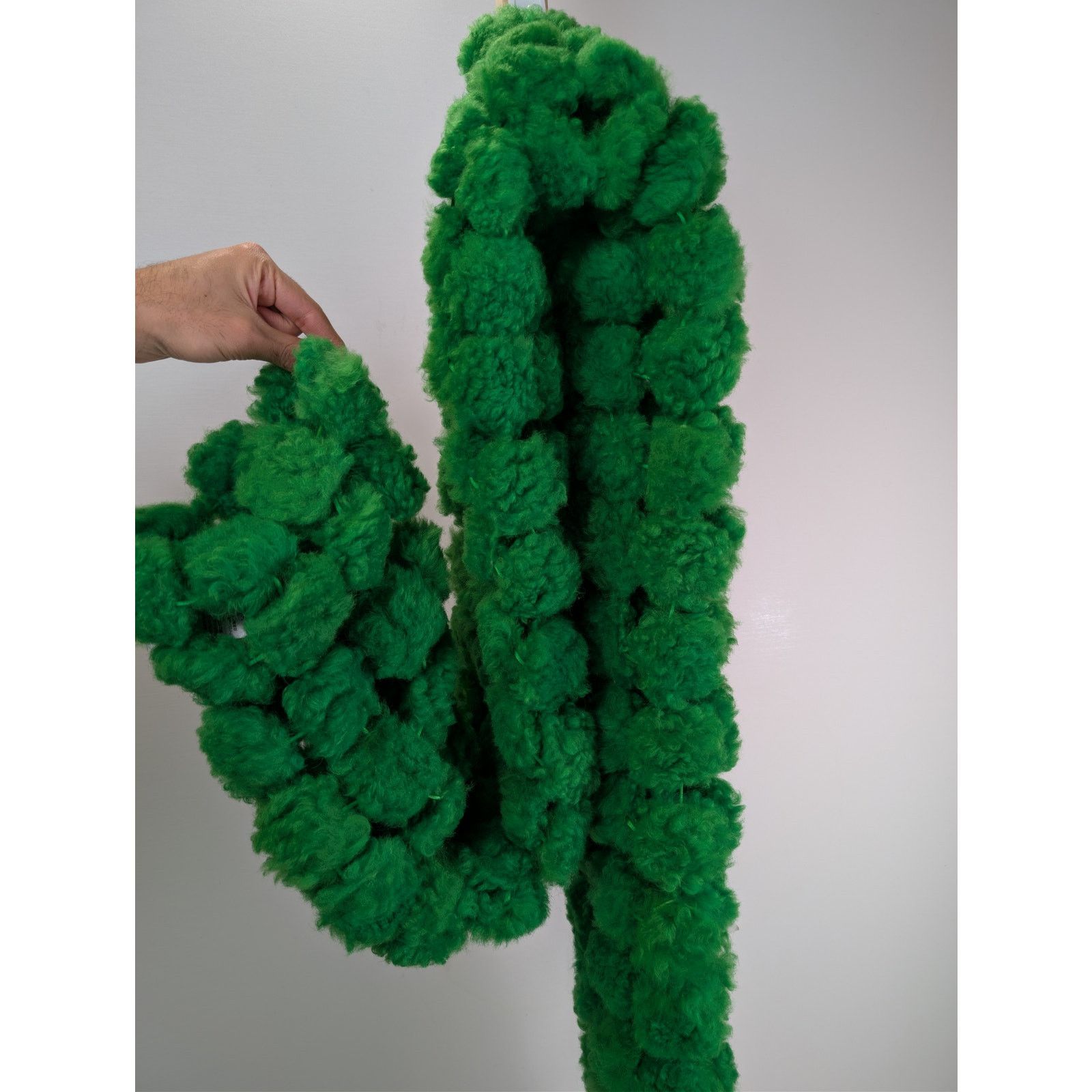 Bottega Veneta o1rshd1 Size: OS / Teddy Shearling Scarf Pompom in Green Size ONE SIZE - 9 Thumbnail
