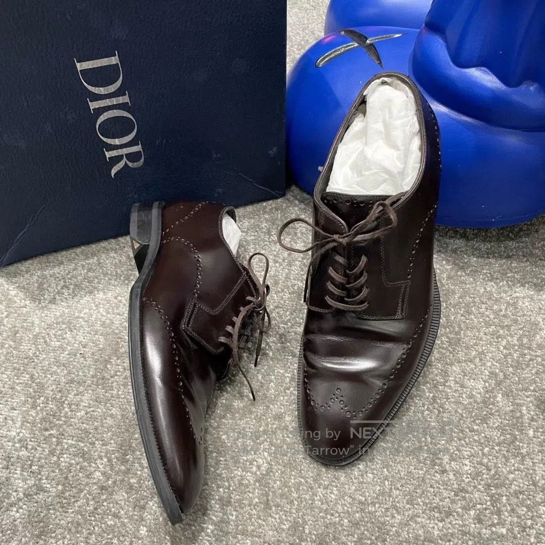 Dior Dior Calf Leather Polished Brogue Shoes. Size US 8 / EU 41 - 4 Thumbnail
