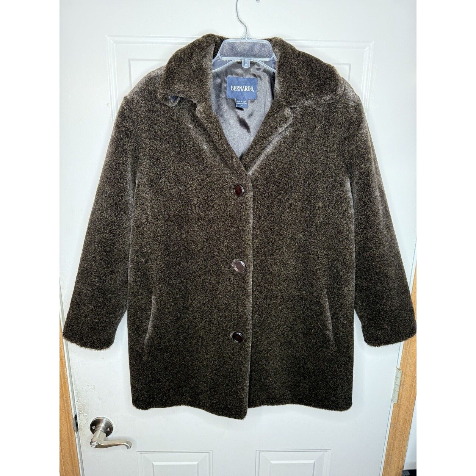 & Other Stories Bernardo Faux Fur Parka Jacket Brown Women’s Small Button Size S / US 4 / IT 40 - 1 Thumbnail