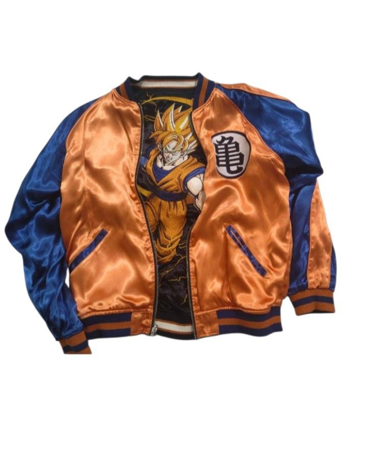 Anime Dragon Ball Goku Super Saiyan Sukajan Reversible Jacket Size US L / EU 52-54 / 3 - 3 Thumbnail