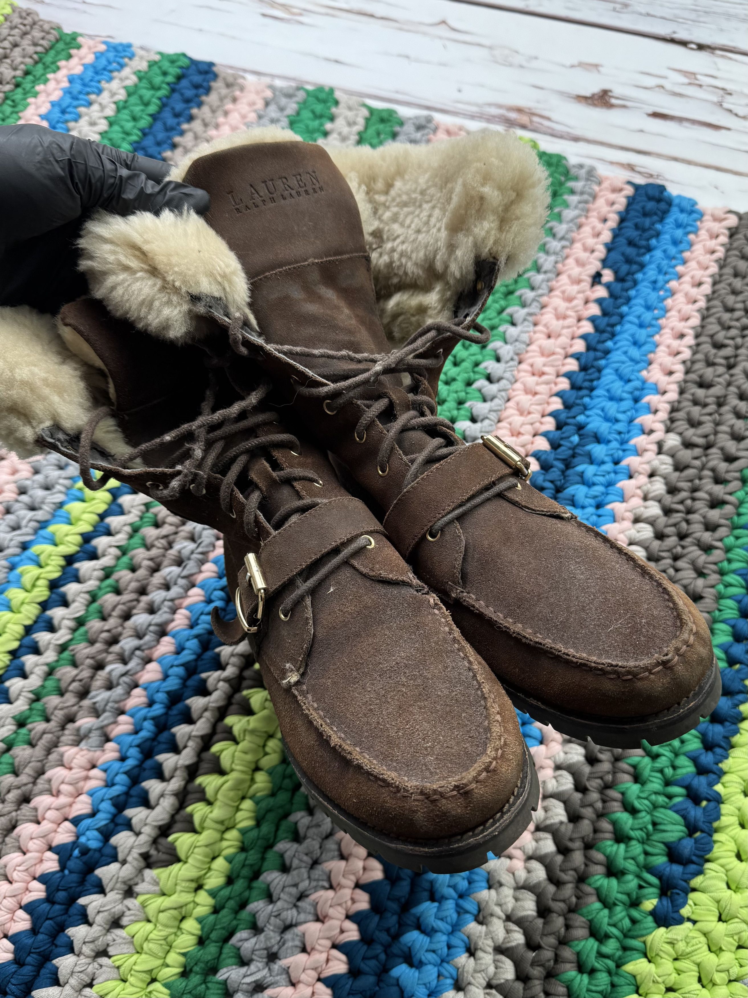 Lauren Ralph Lauren Lauren Ralph Lauren Vintage Suede Boots (V313)(D10) Size US 8 / EU 41 - 7 Thumbnail