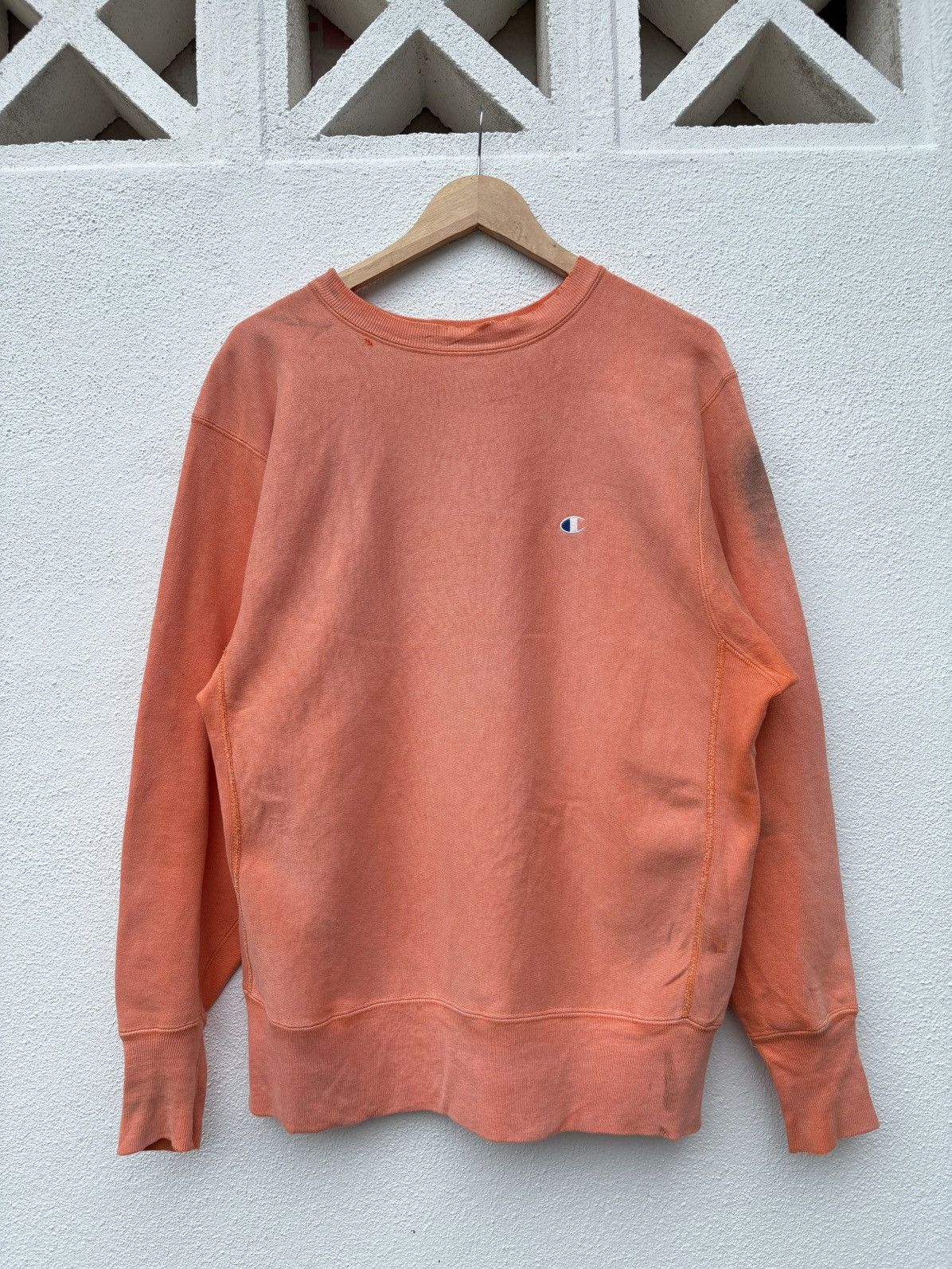 Vintage Trashed Vintage 90s Sun Faded Champion Reverse Weave Size US L / EU 52-54 / 3 - 3 Thumbnail