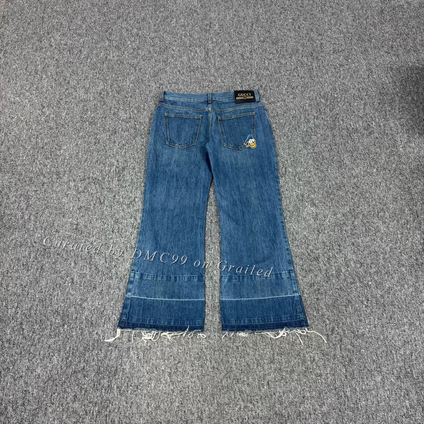 Gucci Gucci x Disney Donald Duck Embroidered Jeans Size 28" / US 6 / IT 42 - 1 Thumbnail