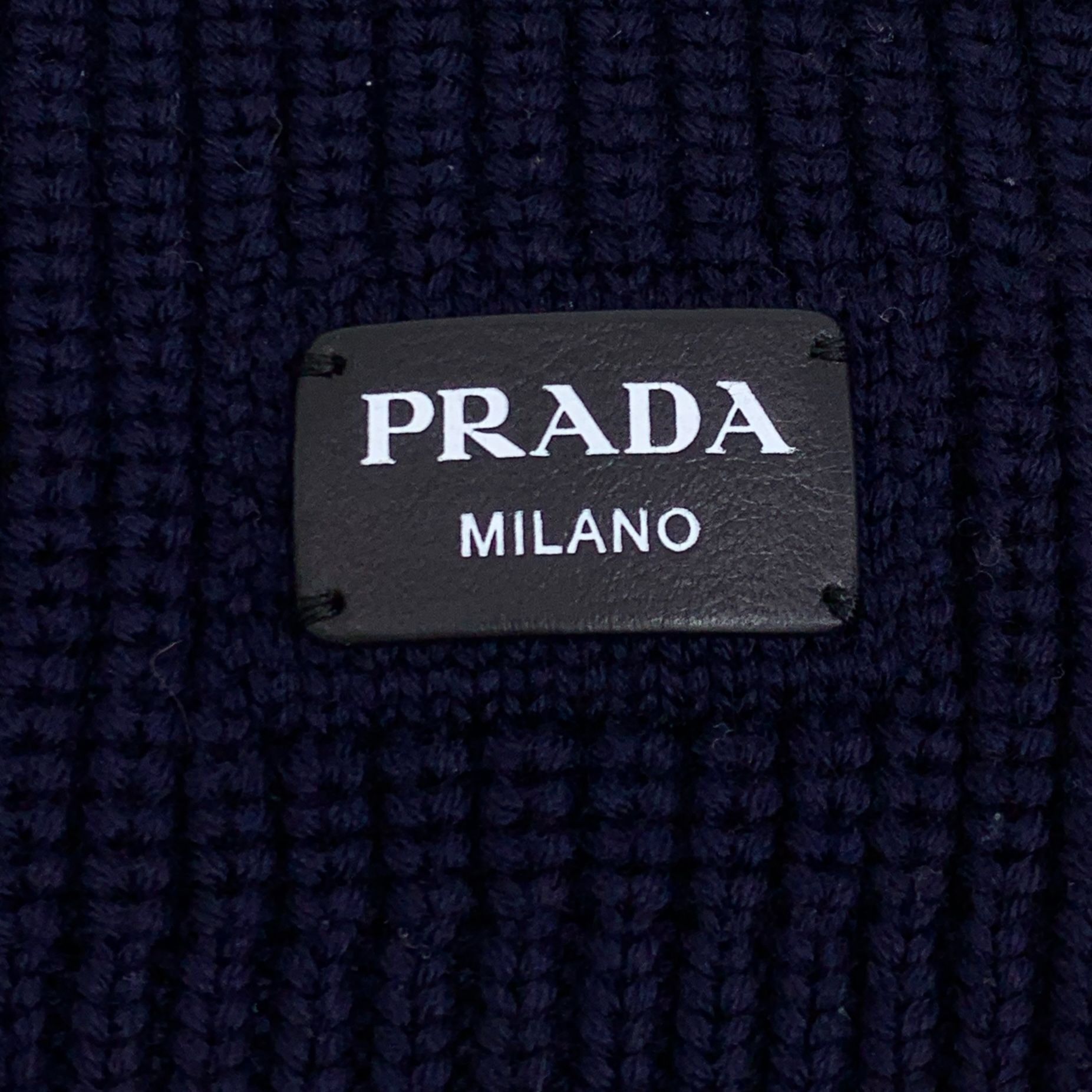 Prada PRADA Milano Navy Cropped Sweater With Gold Buttons 100% Vir Size XS / US 0-2 / IT 36-38 - 2 Thumbnail
