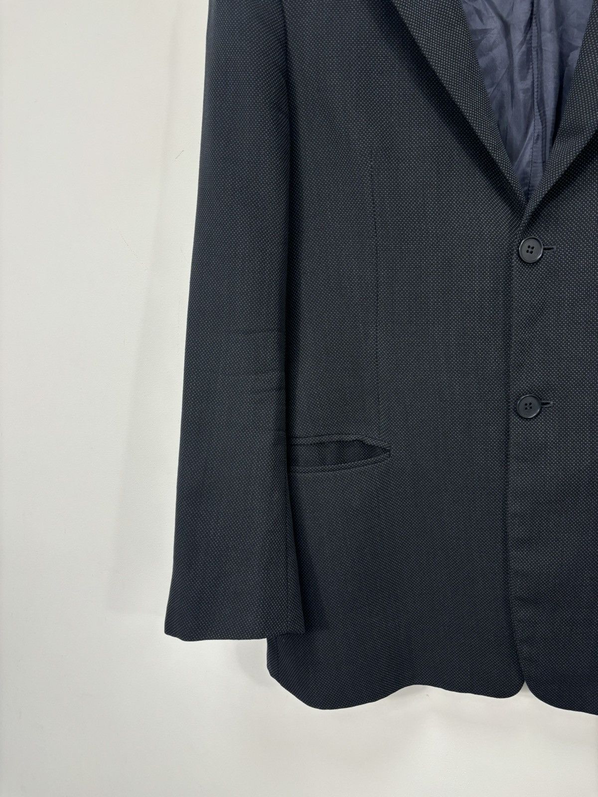 Emporio Armani Emporio Armani Men’s Birdseye Weave Gray Wool Blazer Jacket Size 40R - 5 Thumbnail