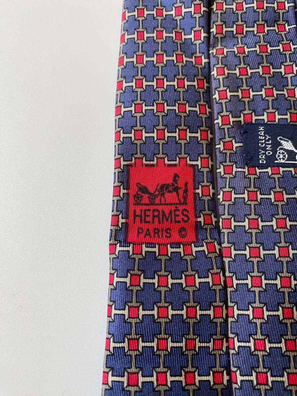 Hermes Vintage Ties Hermes Paris Made in France 100% silk Size ONE SIZE - 4 Thumbnail