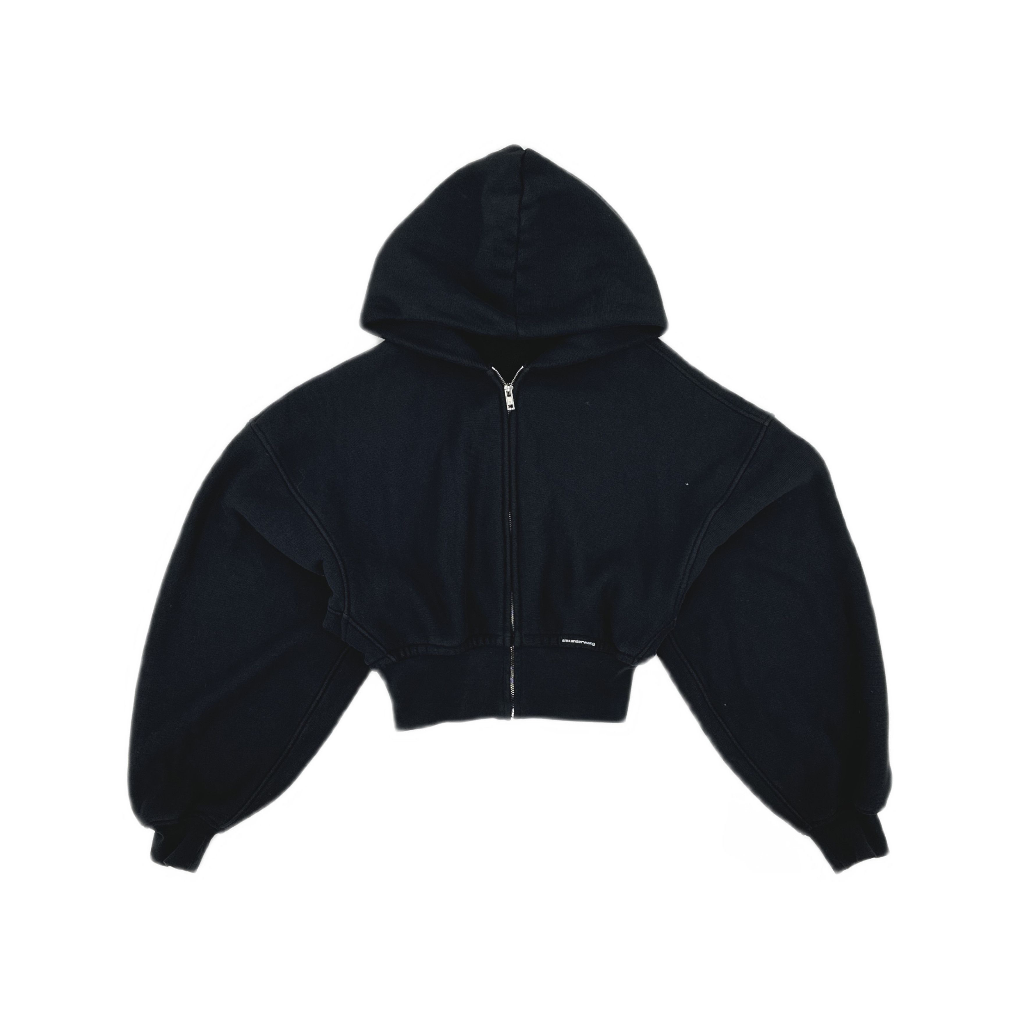 Alexander Wang Alexander Wang Black Zip Up Hoodie Size S Size S / US 4 / IT 40 - 1 Thumbnail