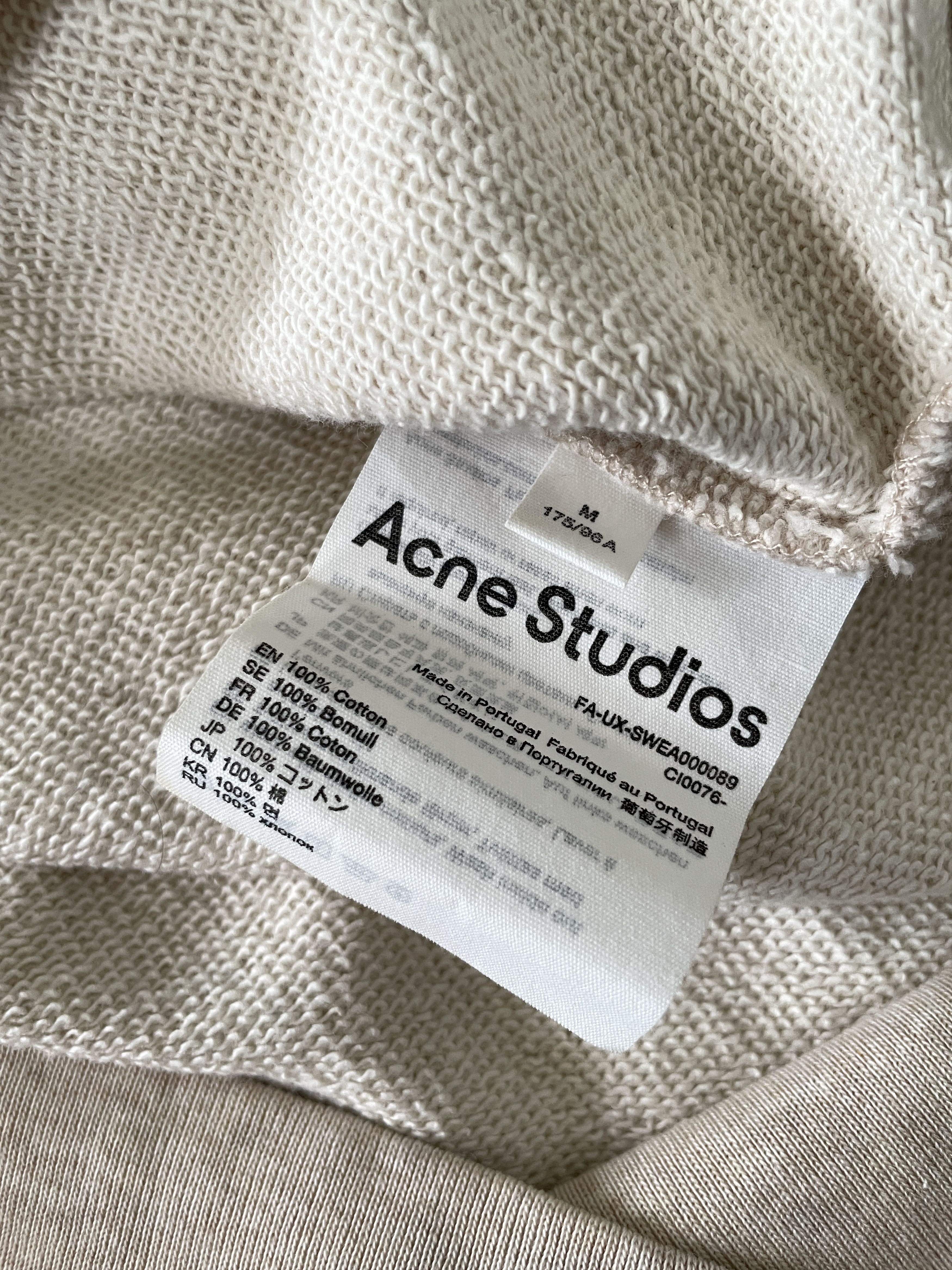 Acne Studios Acne Studios Face Logo Crewneck Sweatshirt Oatmeal Melange Size US M / EU 48-50 / 2 - 8 Thumbnail
