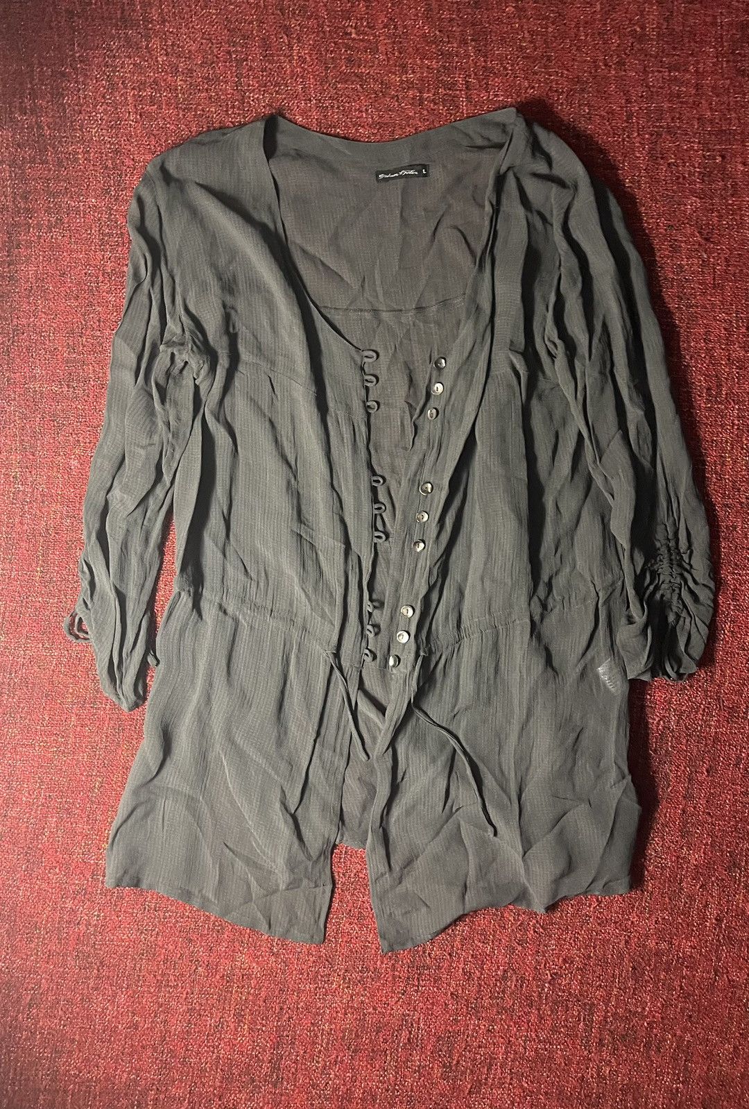 Gudrun Sjoden avant garde mesh shirt style dress