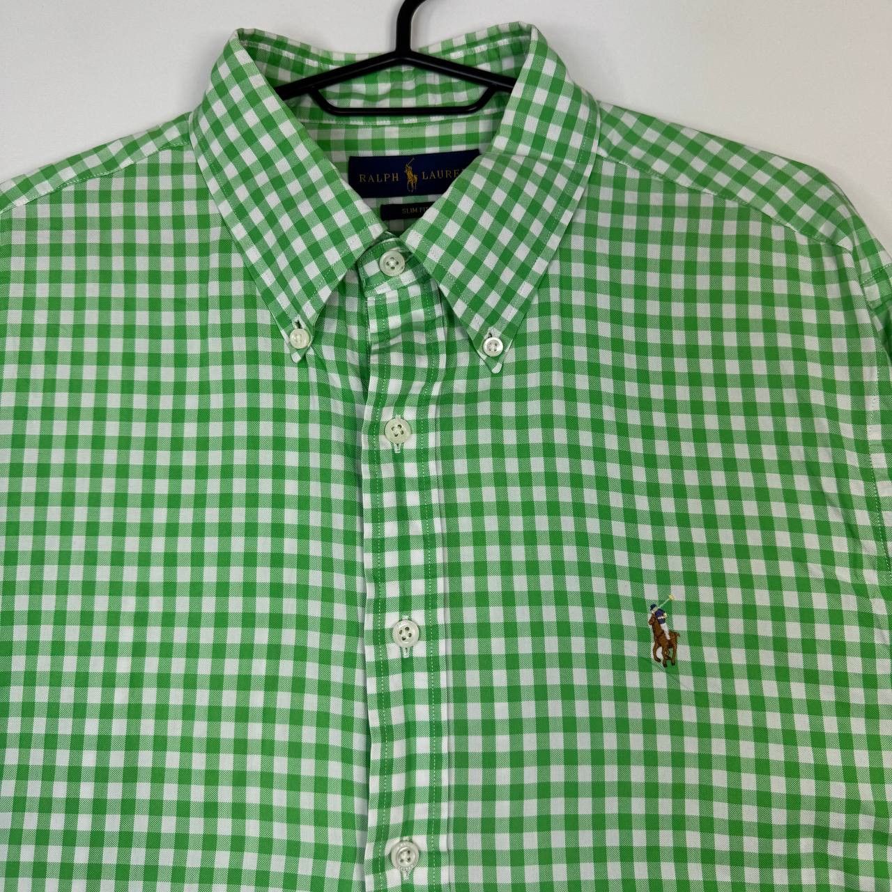 Polo Ralph Lauren Polo Ralph Lauren Shirt Green White Button Up Mens Size XL Size US XL / EU 56 / 4 - 2 Thumbnail