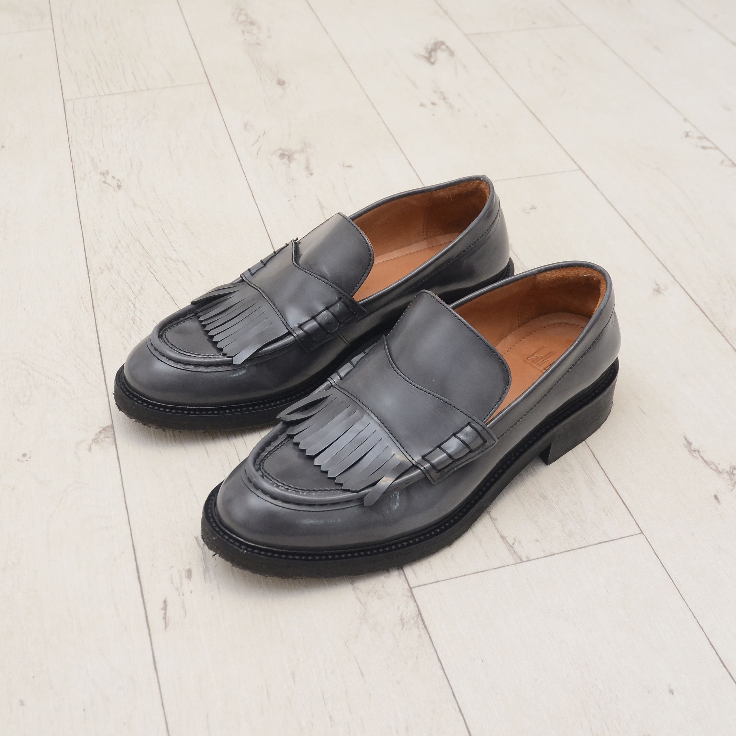 Billi Bi Billi Bi Copenhagen EU 42 Leather Loafers Slip-On Shoes Size US 12 / IT 42 - 2 Thumbnail