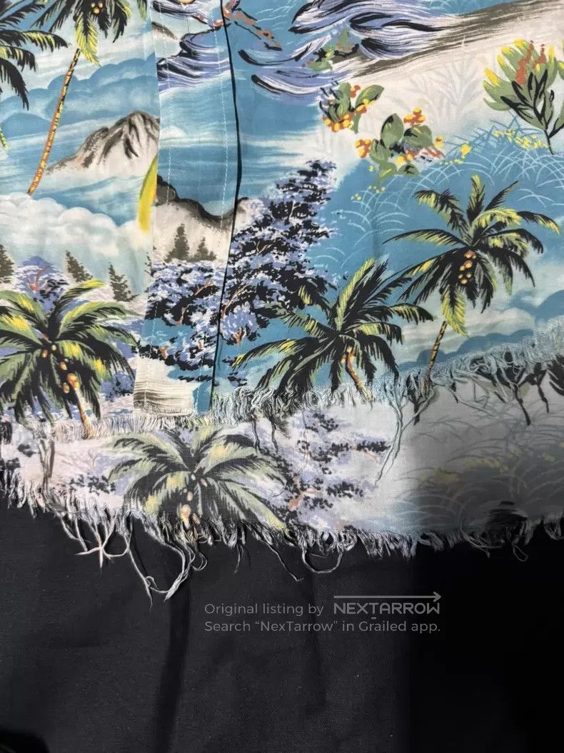 Saint Laurent Paris Saint Laurent Paris Palm Tree Wave Pattern Shirt i Size US XXS / EU 40 - 3 Thumbnail