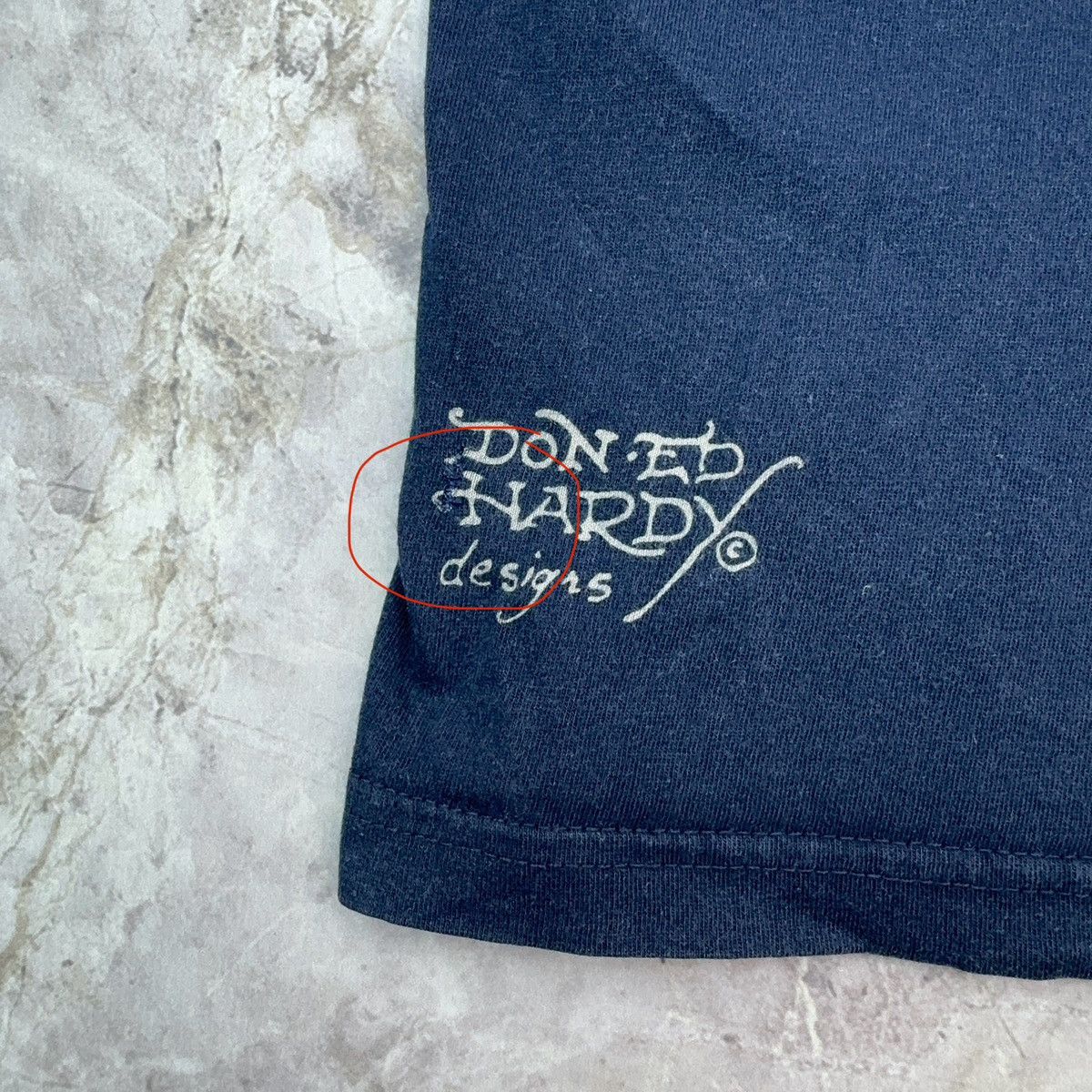 Christian Audigier × Ed Hardy Vintage Ed Hardy Christian Audigier T shirt Skeleton Dice Y2 Size US M / EU 48-50 / 2 - 14 Thumbnail