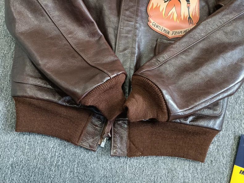The Real McCoy's The REAL McCOY'S A2 Hell Gentleman Leather Jacket Size US M / EU 48-50 / 2 - 8 Thumbnail