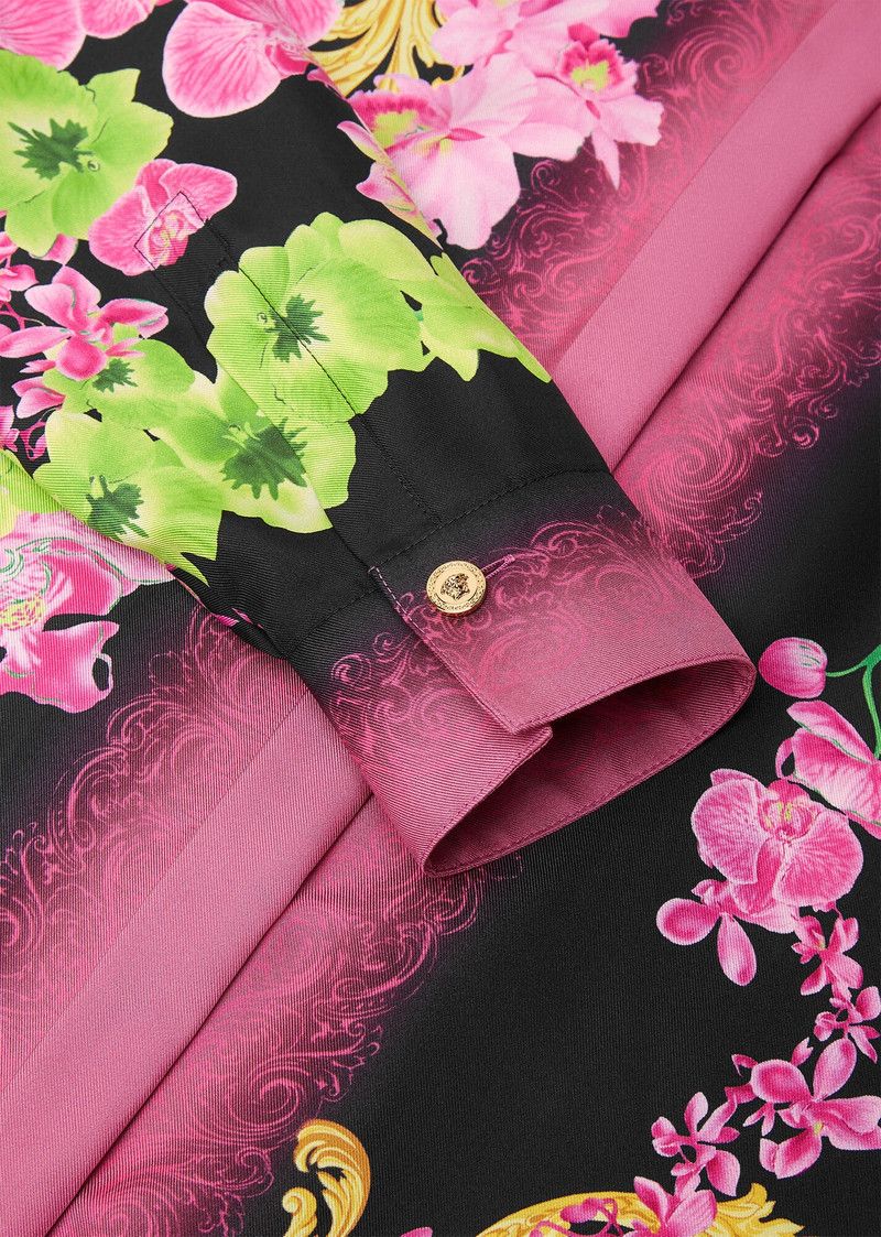 Versace o1y0226 Silk Shirt in Multicolor Size S / US 4 / IT 40 - 3 Thumbnail