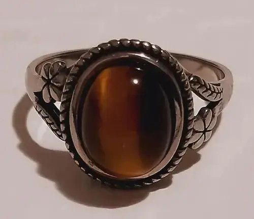 Jewelry Tiger Eye Stone Ring ( size 6 to 10 ) Size ONE SIZE - 3 Thumbnail