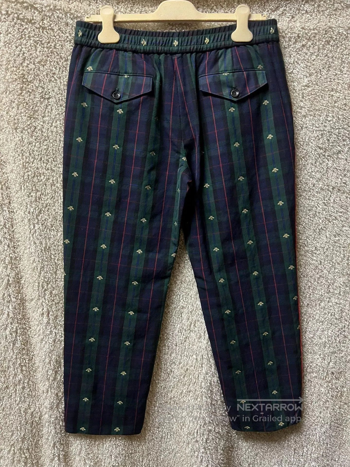 Gucci Gucci Men's Bee Wool Casual Cropped Pants. Size US 30 / EU 46 - 6 Thumbnail