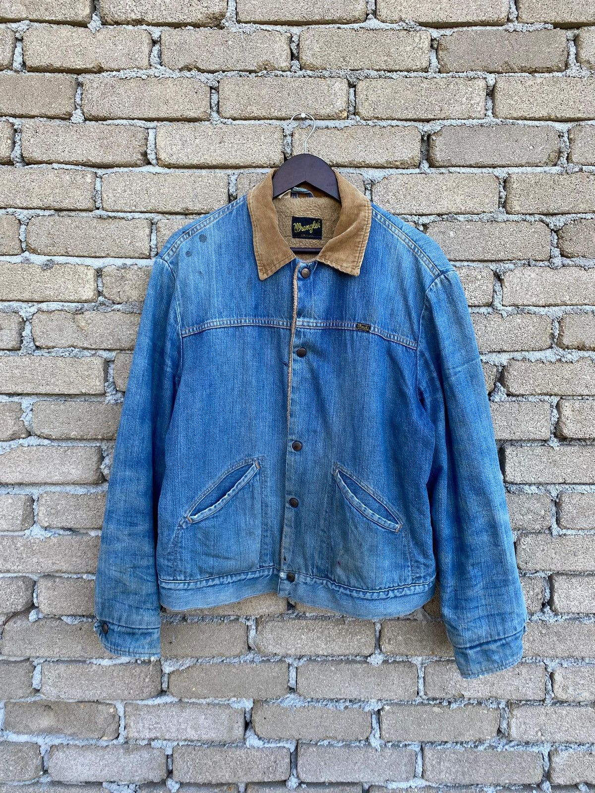 Wrangler Vintage Wrangler Denim Jacket With Fleece Lined Size US S / EU 44-46 / 1 - 2 Thumbnail