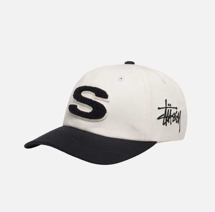 Vintage Stussy Low Pro Chenille S Logo Snapback Hat | Grailed