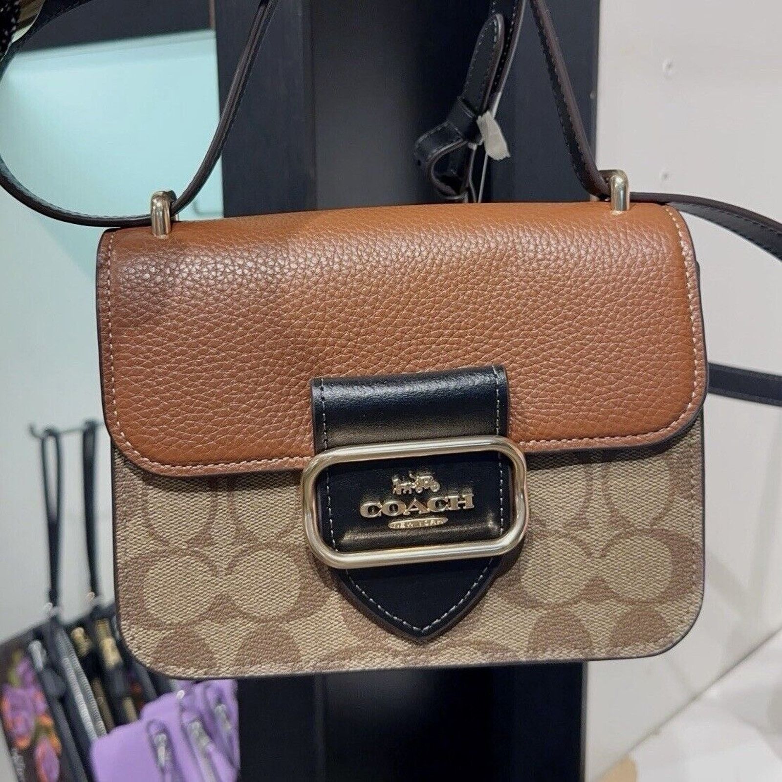 Coach NWT Coach CL462 Colorblock Morgan Square Small Crossbody Size ONE SIZE - 5 Thumbnail