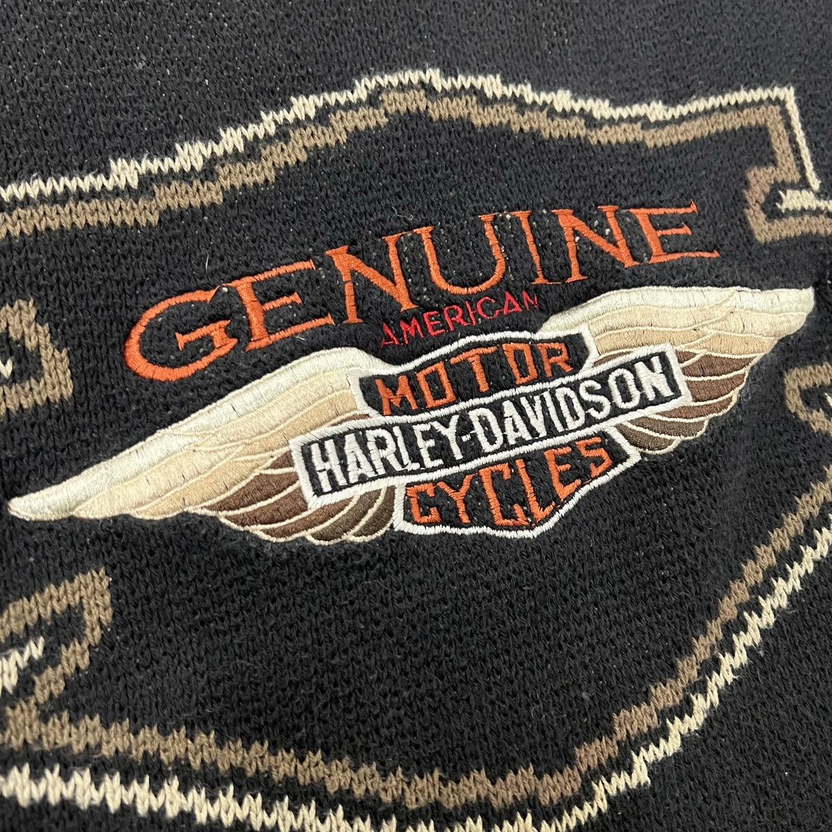 Harley Davidson Vintage Harley Davidson Sweater Size US XL / EU 56 / 4 - 3 Thumbnail
