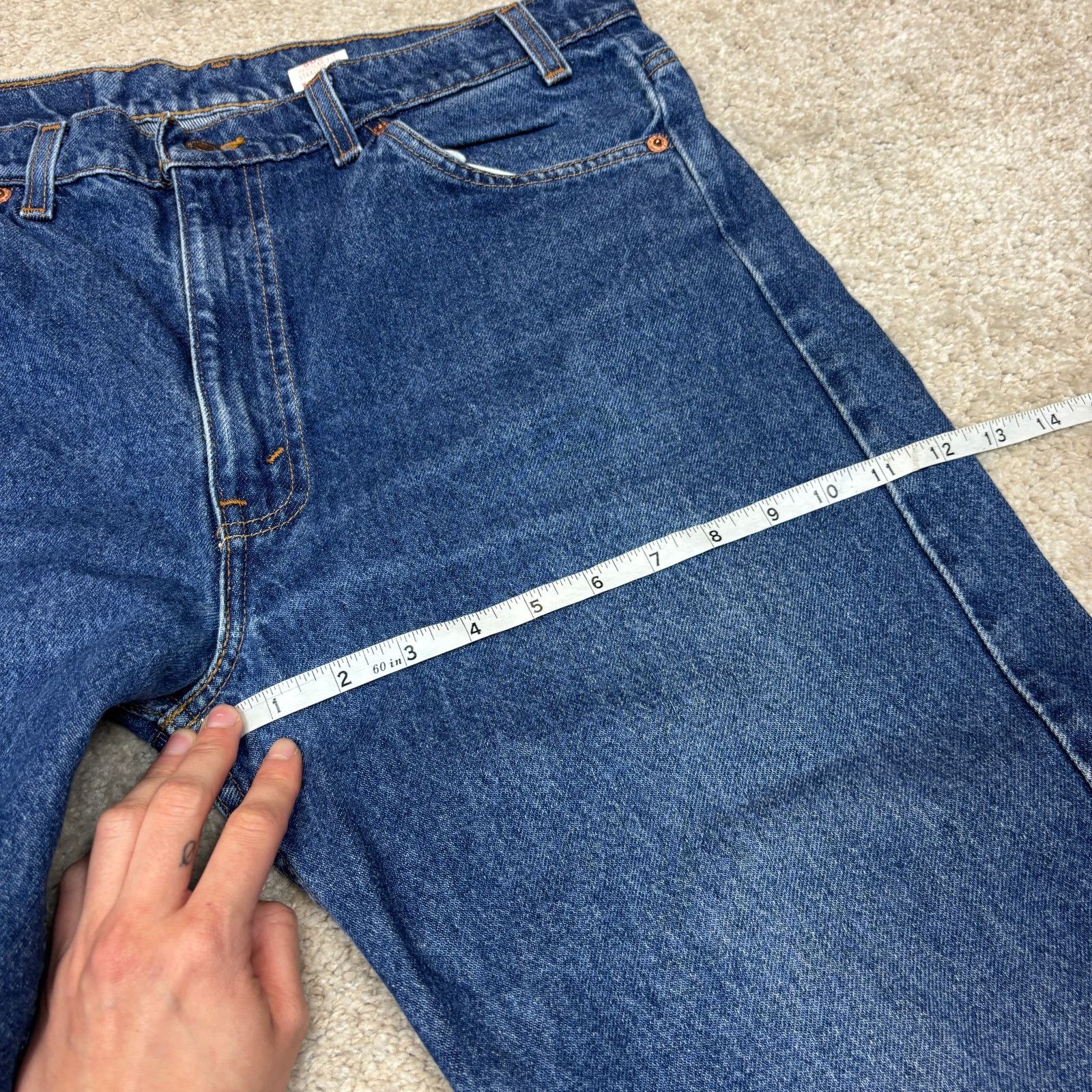 Levi's Vintage 90s Levi's 505 Orange Tab Straight Leg Jeans 36x34 Size US 36 / EU 52 - 9 Thumbnail