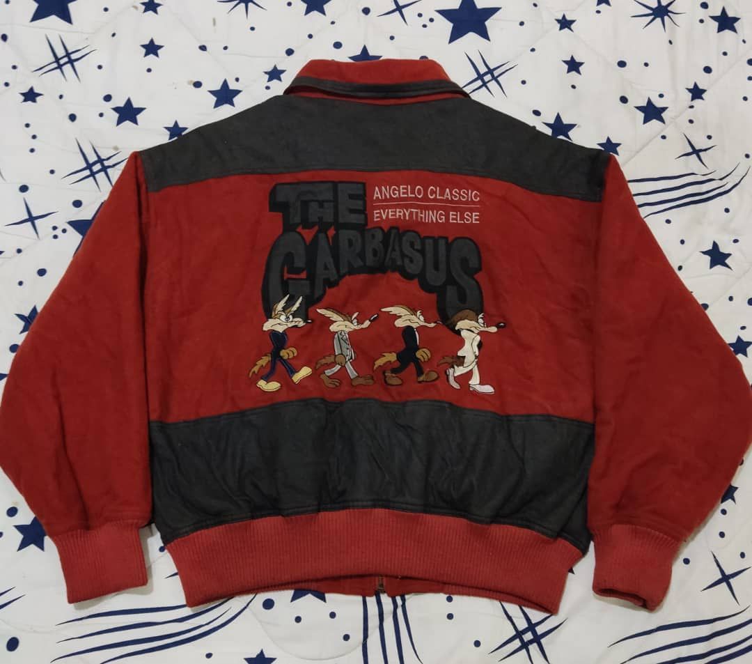 RARE❗️VINTAGE ANGELO GARBASUS SPORTS SOFT FLEECE JACKET Light 