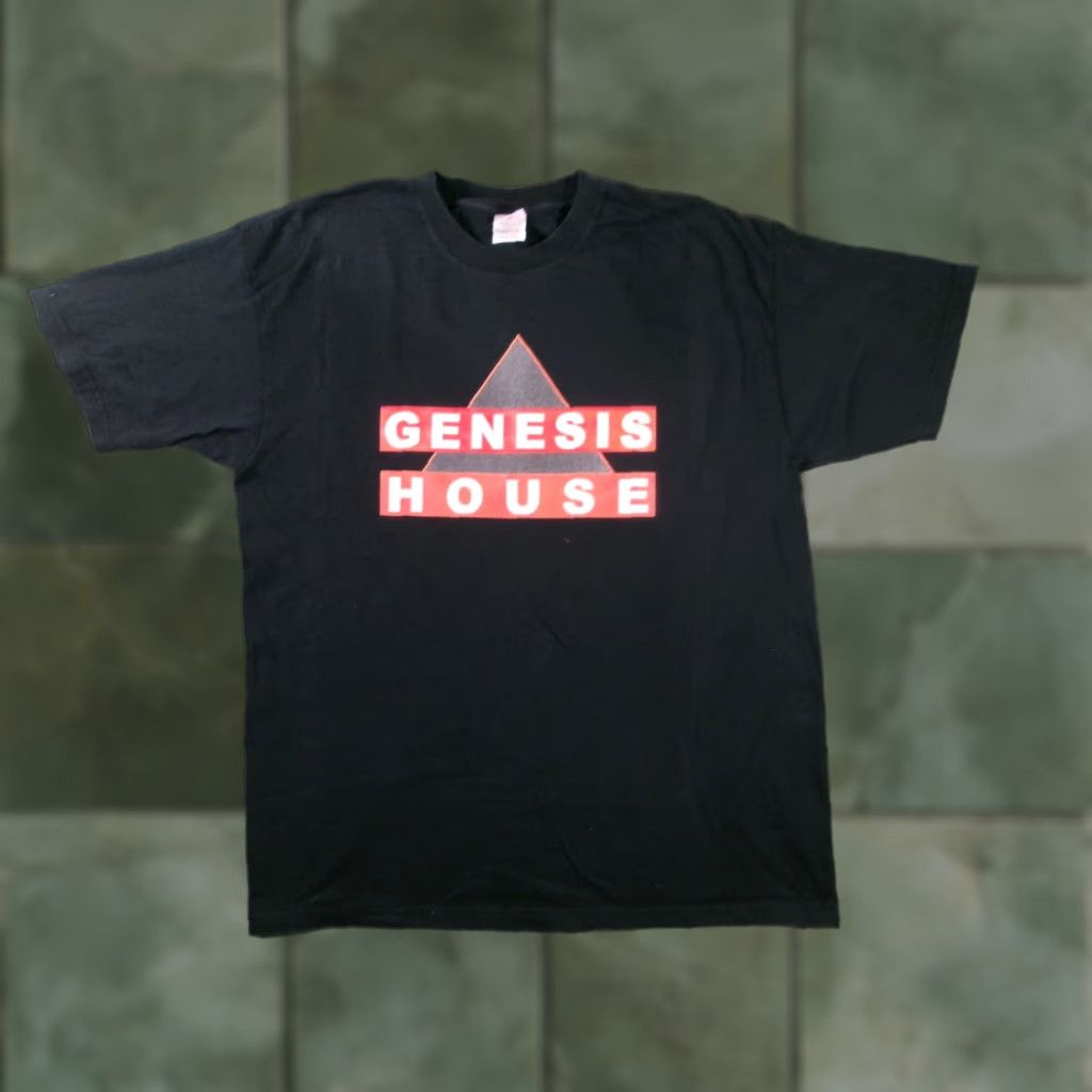 Anvil VINTAGE Genesis House Shirt Men XL Black Graphic Pre-Shrunk Band 13 USA Fabric Size US XL / EU 56 / 4 - 1 Thumbnail