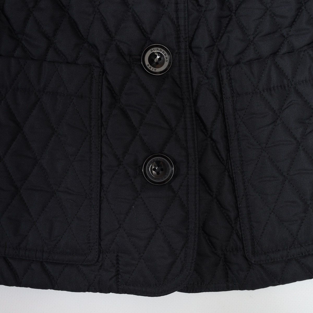 Burberry Burberry Brit Quilted Jacket With Wool Sleeve Navy Size S / US 4 / IT 40 - 8 Thumbnail