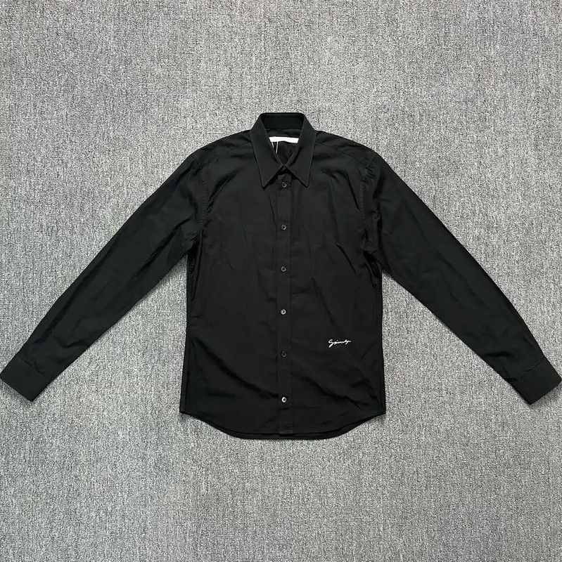 Givenchy Givenchy Black Cotton Long Sleeve Shirt 0089 Size US S / EU 44-46 / 1 - 1 Thumbnail