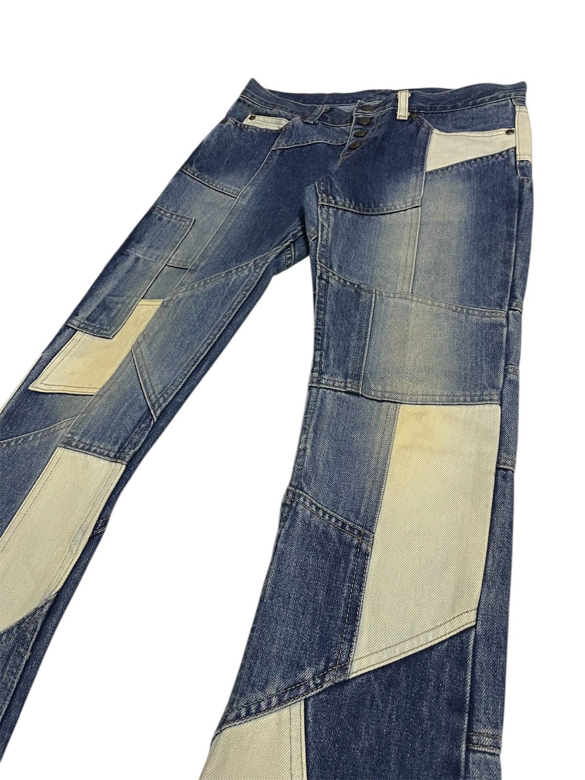 Hysteric Glamour Hysteric Glamour Patchwork Hagi Jeans Size US 29 - 3 Thumbnail