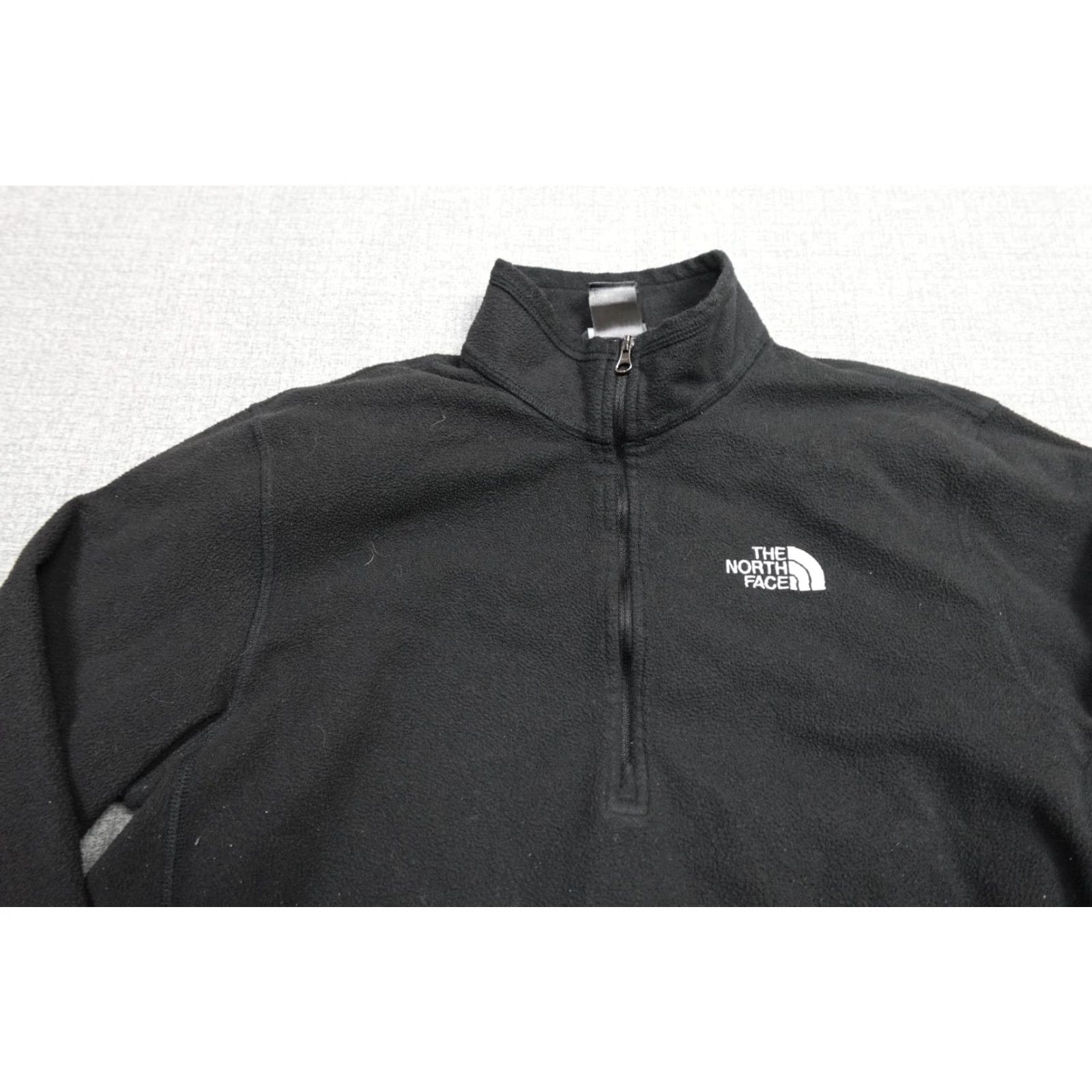 The North Face VINTAGE The North Face Sweater Men M Black Fleece Zipper Lightweight Long Sleeve High Neck Pullover Casual Shell Pattern Classic Christmas 90s Mens Size US M / EU 48-50 / 2 - 2 Thumbnail