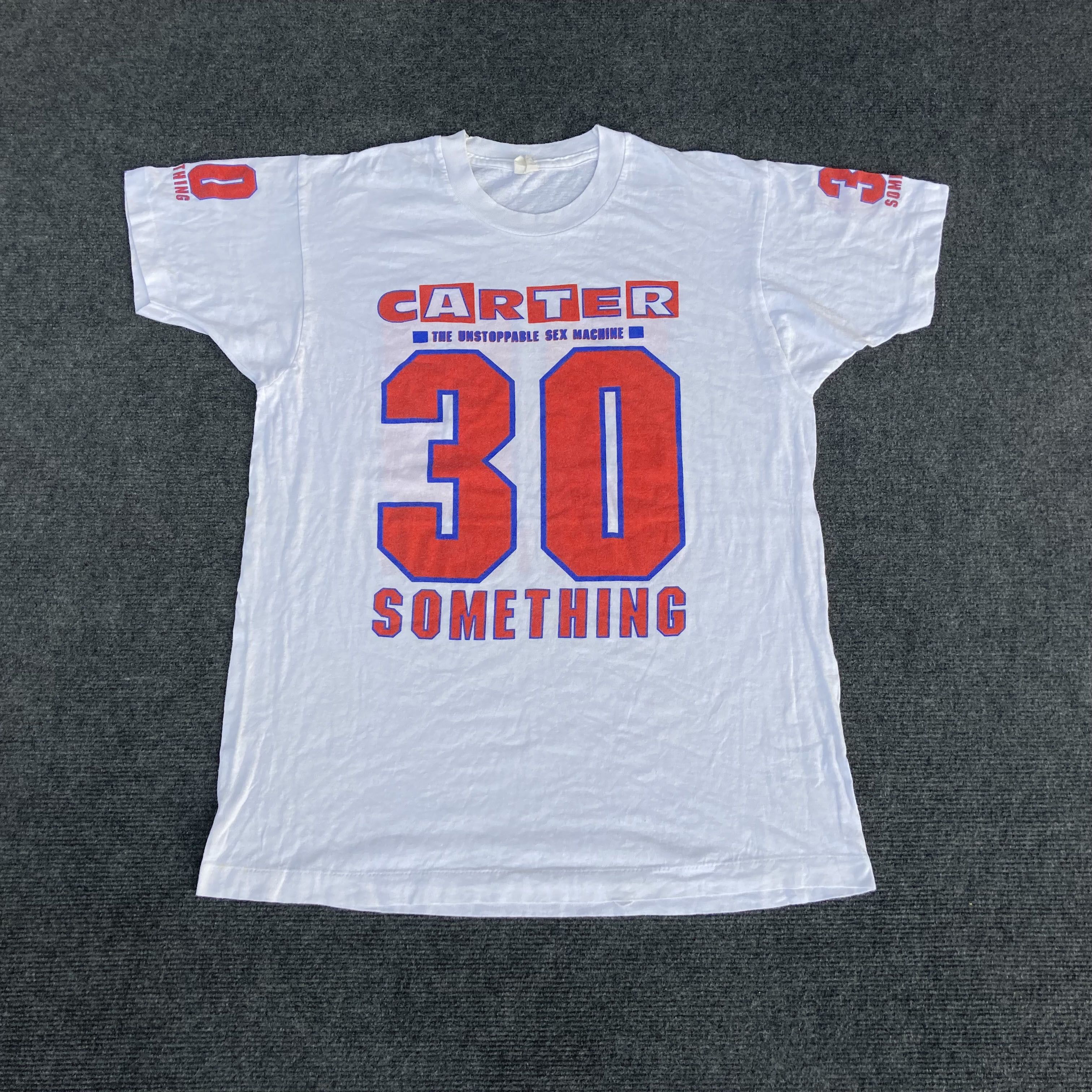 Band Tees × Vintage Vtg CARTER The Unstoppable Sex Machine 30 Something T Shirt Size US M / EU 48-50 / 2 - 1 Thumbnail
