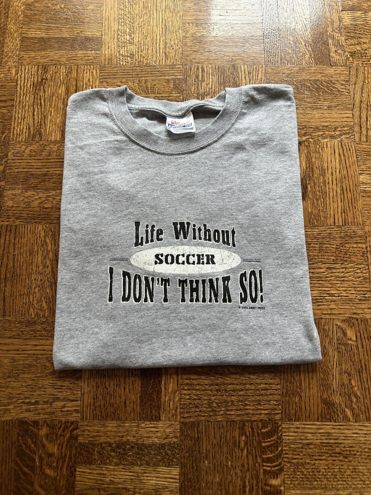 Vintage Vintage Y2K Life Without Soccer Humor Comedy Graphic Tee Size US L / EU 52-54 / 3 - 1 Thumbnail