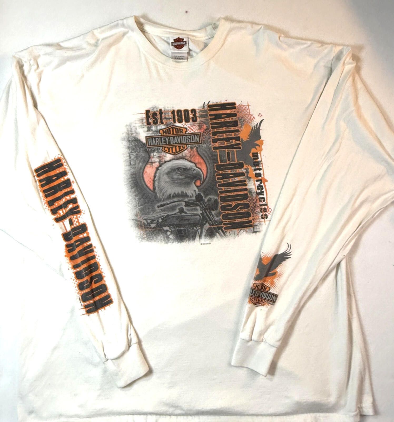 Harley Davidson Harley-Davidson Shirt Mens 4XL Eagle Biker Motorcycle Y2K Size US XXL / EU 58 / 5 - 1 Thumbnail