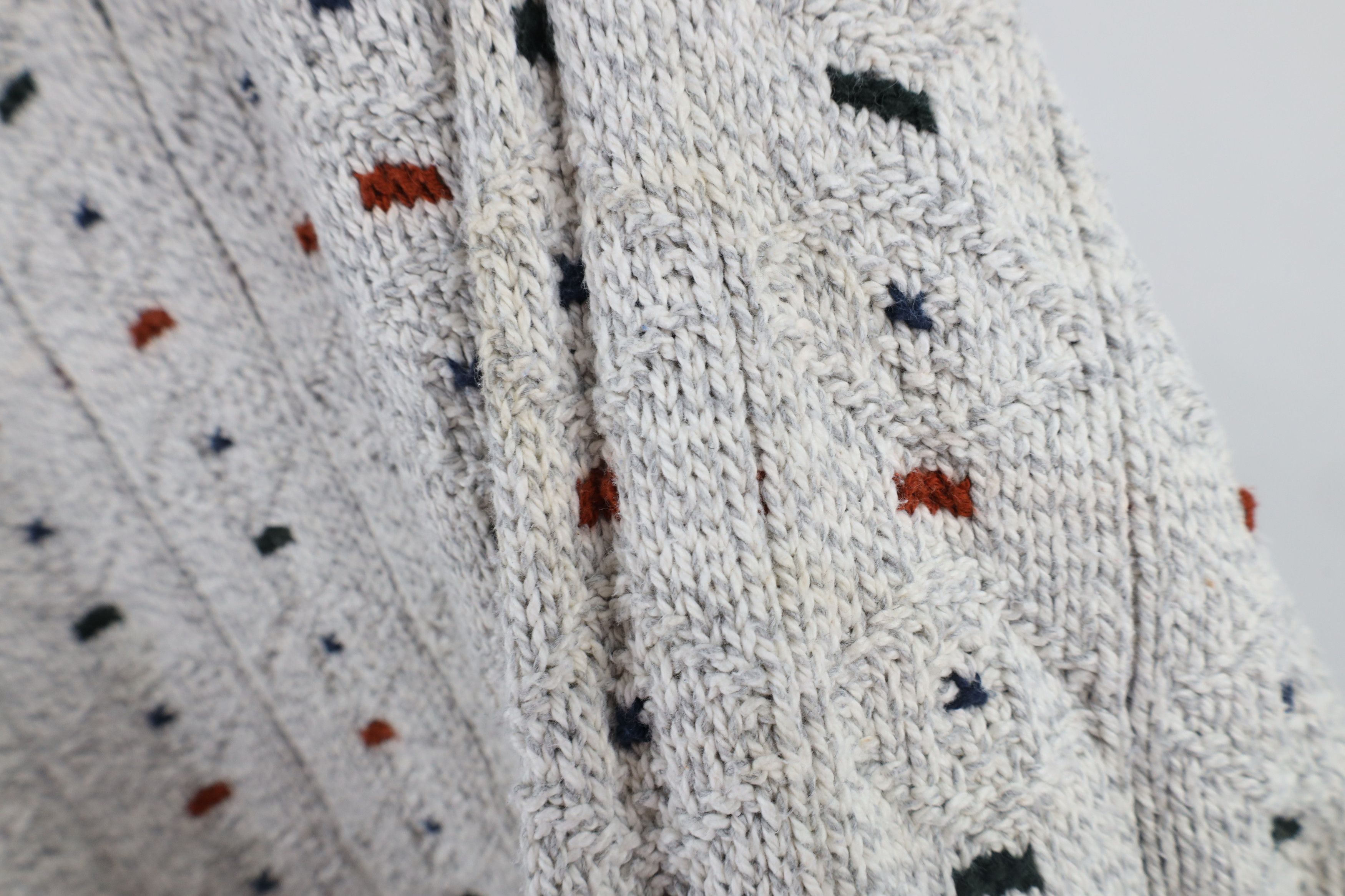 Vintage Vintage 90s Streetwear Geometric Cotton Knit Dad Sweater USA Size US L / EU 52-54 / 3 - 9 Thumbnail