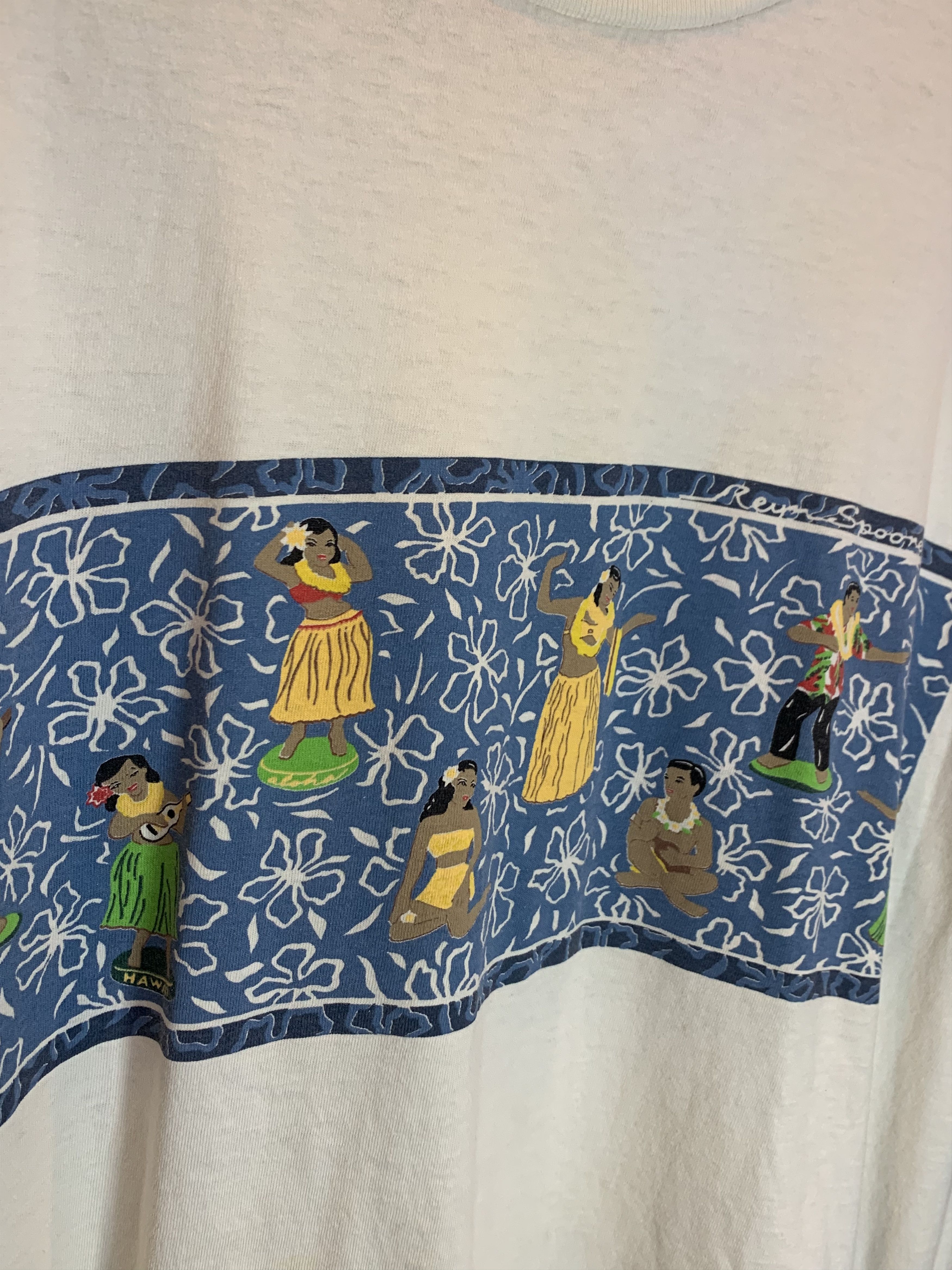 Reyn Spooner RARE* Vintage Reyn Spooner Hula Tiki Art Single Stitch Shirt Size US L / EU 52-54 / 3 - 7 Thumbnail