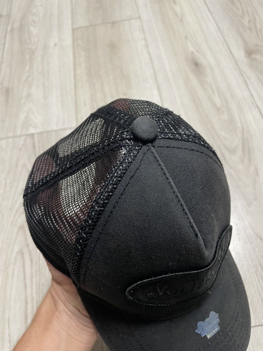 Von Dutch Sun Faded Von Dutch Logo Mesh Track Cap Hat Streetwear Black Size ONE SIZE - 6 Thumbnail