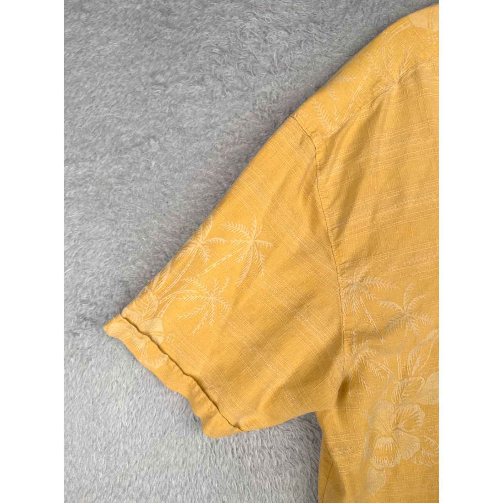 Vintage Jamaica Jaxx Shirt Men XL Yellow Floral Hawaiian 100% Silk Button Up, Button-Up, Aloha, Beach, Vacation, Resort, Casual Shirt Womens? Size US XL / EU 56 / 4 - 3 Thumbnail