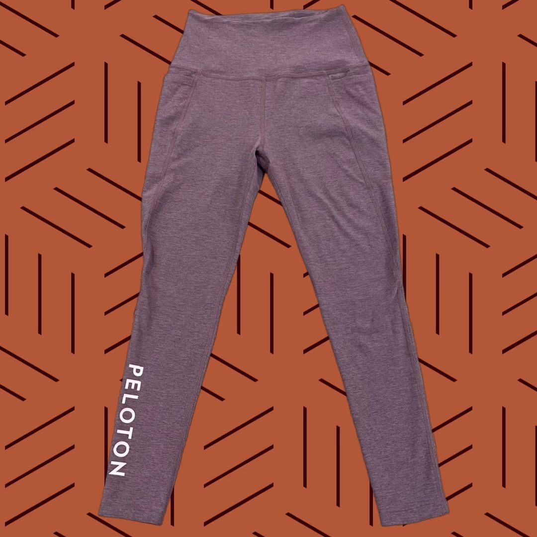 Beyond Yoga Beyond Yoga x Peloton Leggings Womens Small 22' Waist Purple Mauve Capri Workout Size 28" / US 6 / IT 42 - 1 Thumbnail