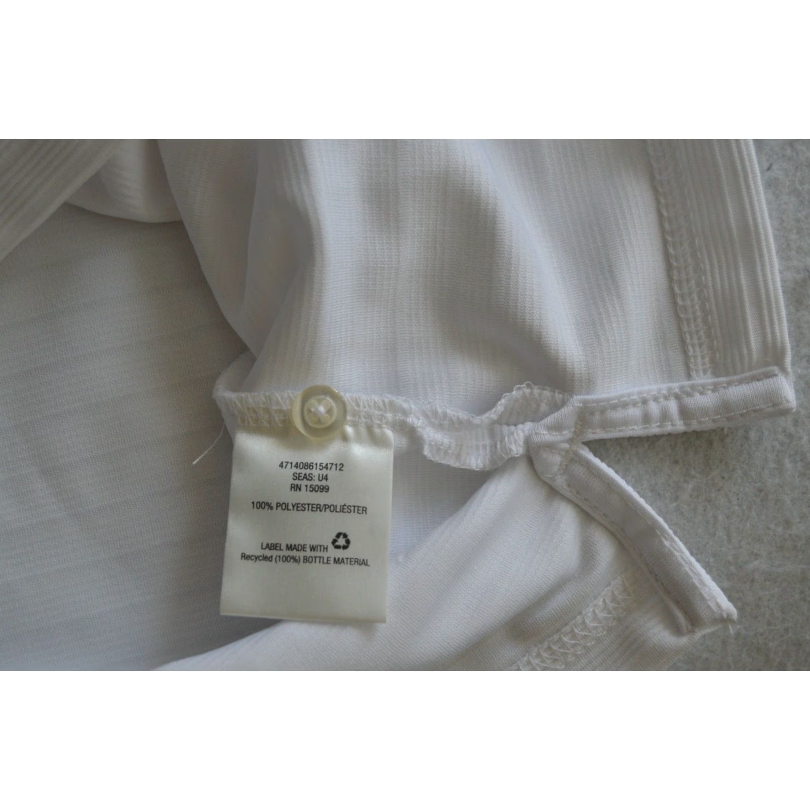 Vintage Covington Mens Polo Shirt White XL Regular Fit Short Sleeve Collared Knit Polyester Vintage: No Size US XL / EU 56 / 4 - 6 Thumbnail