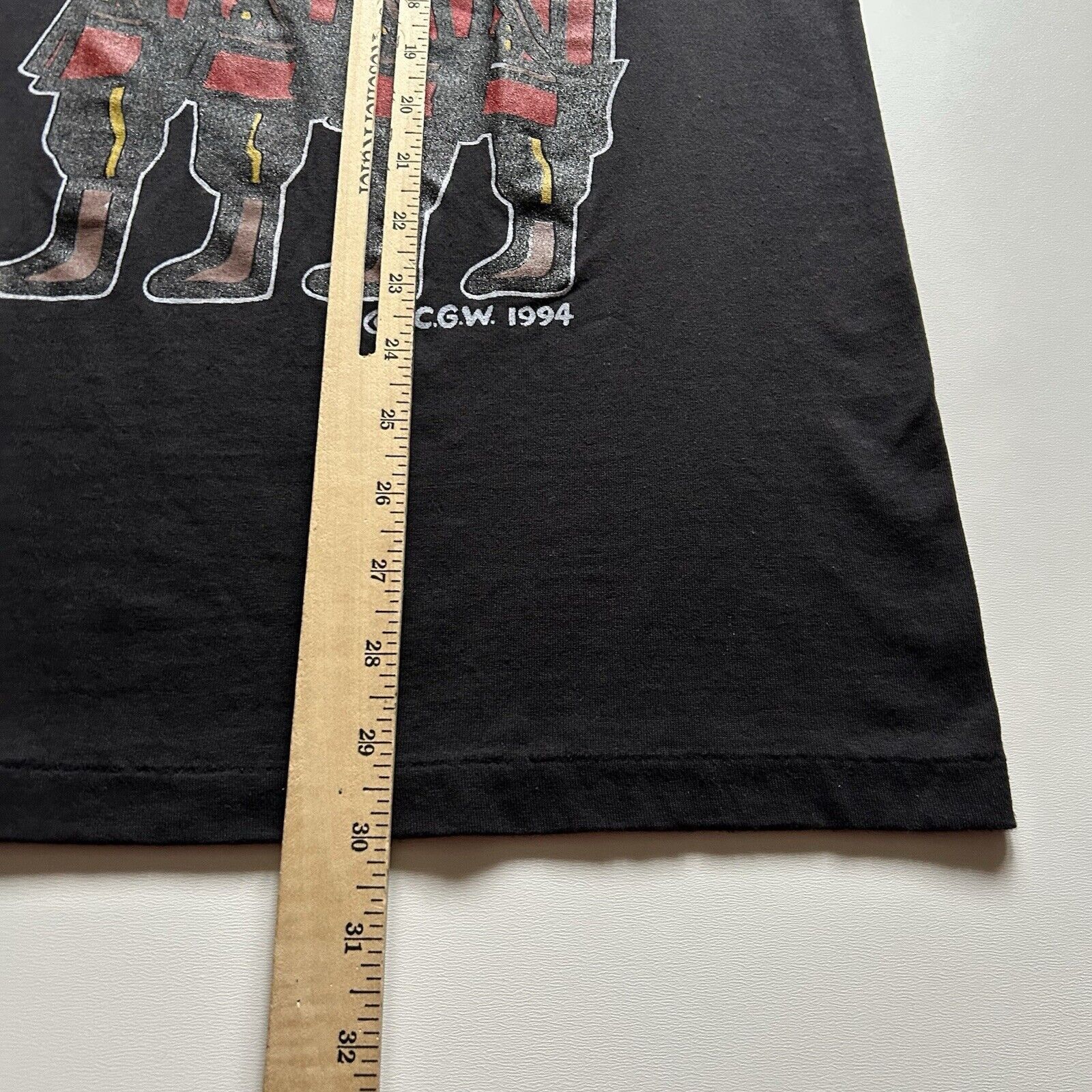 Vintage Vintage 90s Canada RCMP Art Graphic T Shirt XL Black Rare Size US XL / EU 56 / 4 - 4 Thumbnail