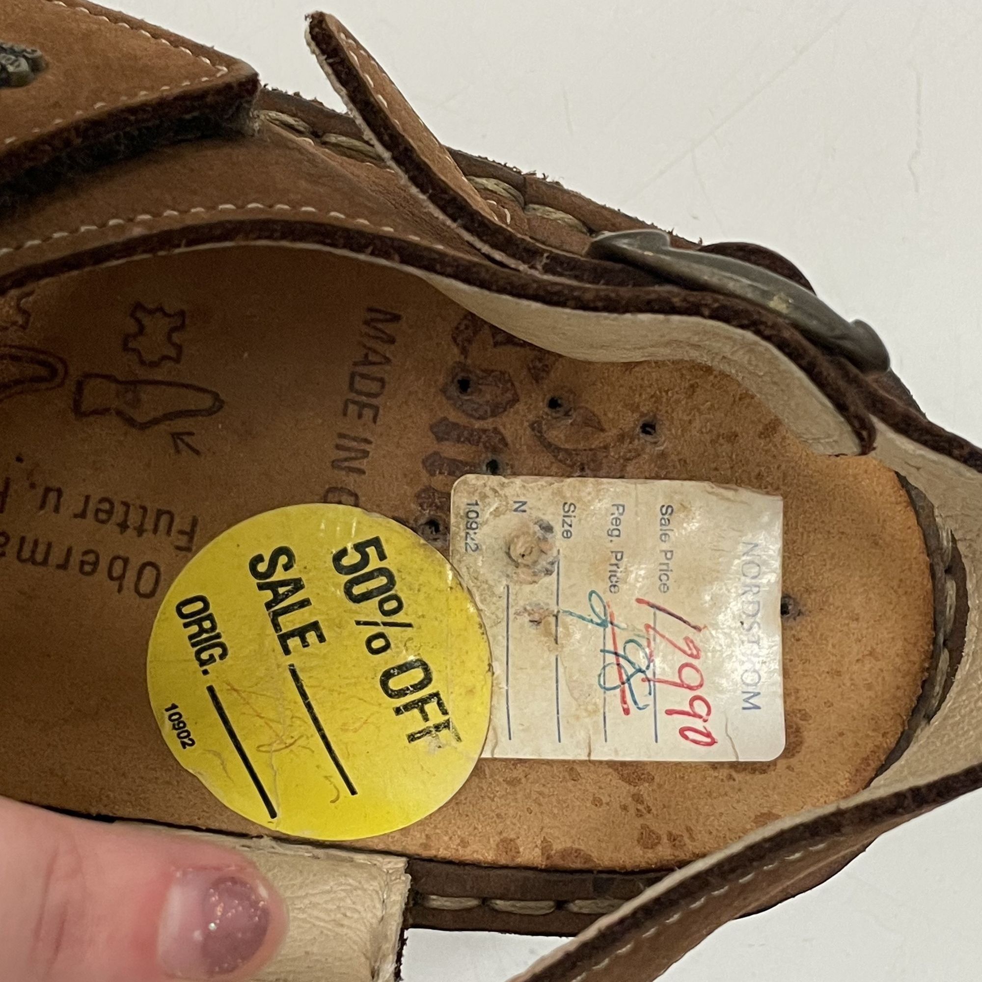 Other Finn Comfort JERSEY Sandals Nubuck Leather LOGO Sandals Size US 8 / IT 38 - 13 Thumbnail