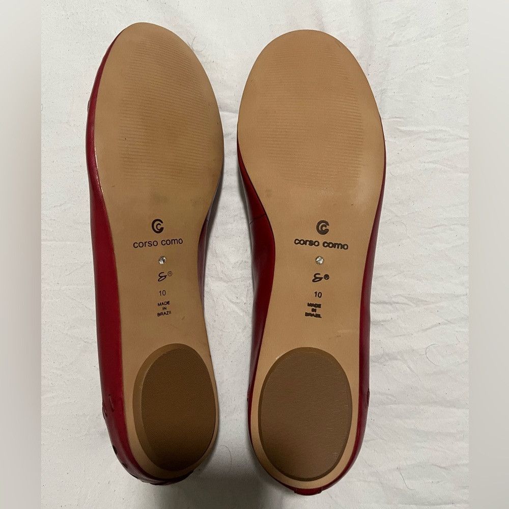 10 Corso Como Corso Como Red Perforated Flats Size US 10 / IT 40 - 3 Thumbnail