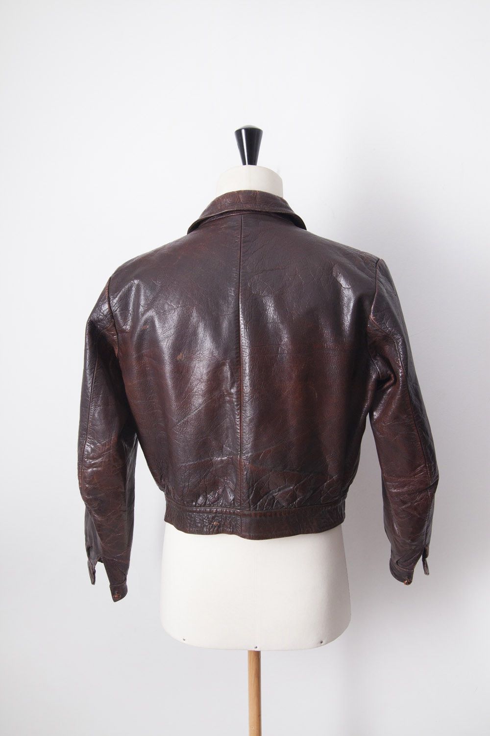 Vintage Vintage 1930's/1940's French cyclist leather jacket Size US M / EU 48-50 / 2 - 6 Thumbnail