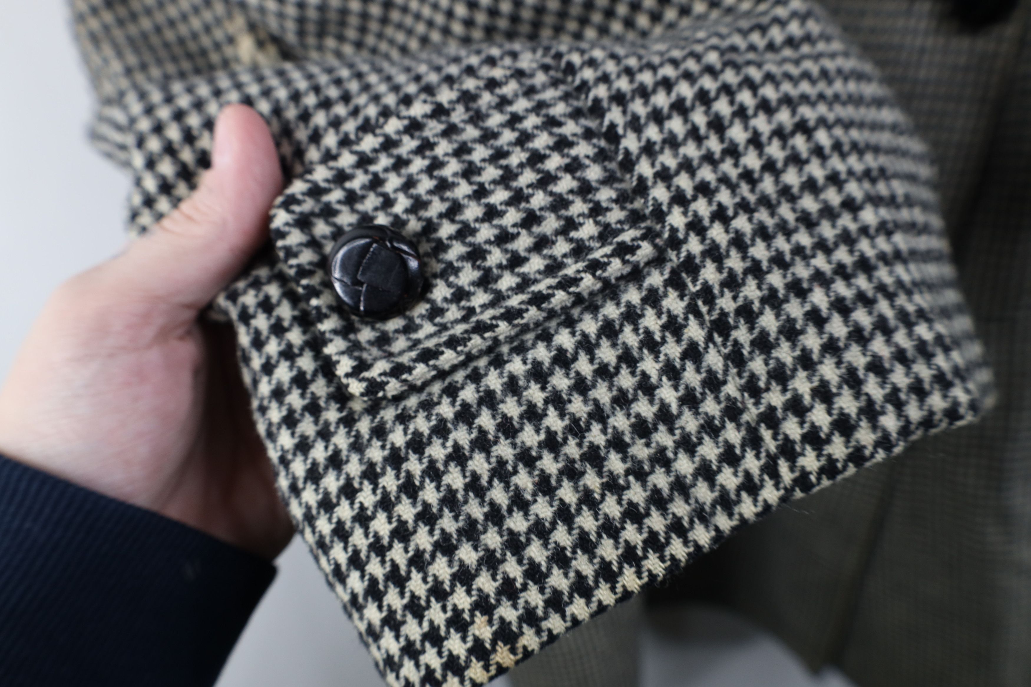 Vintage Vintage 50s Streetwear Houndstooth Double Breasted Jacket Size US XL / EU 56 / 4 - 8 Thumbnail